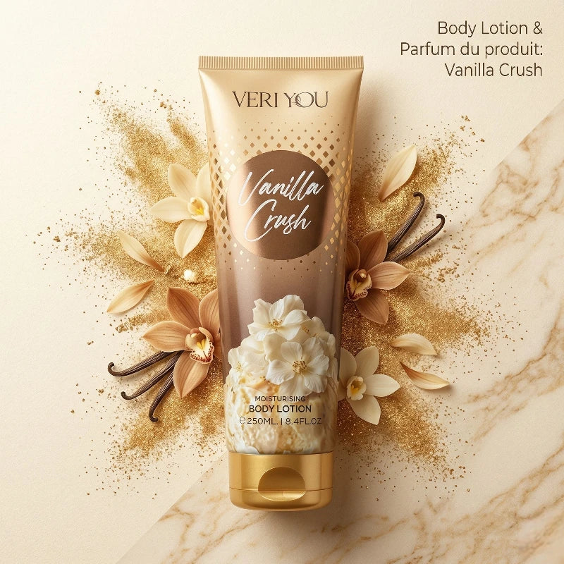 Lotion Corporelle Parfumée “Vanilla Crush” – Douceur et Hydratation (250ml) – Veri You