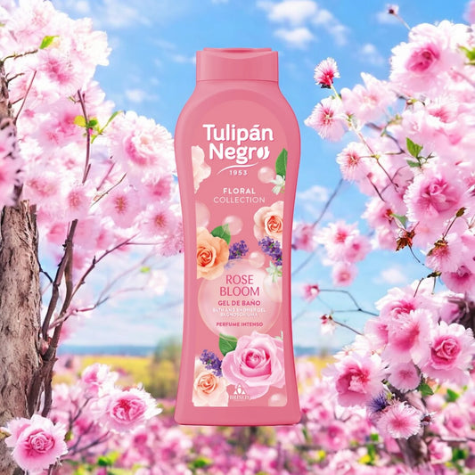 🌹🚿 Gel Douche Rose Bloom – Tulipan Negro 650 ml ✨