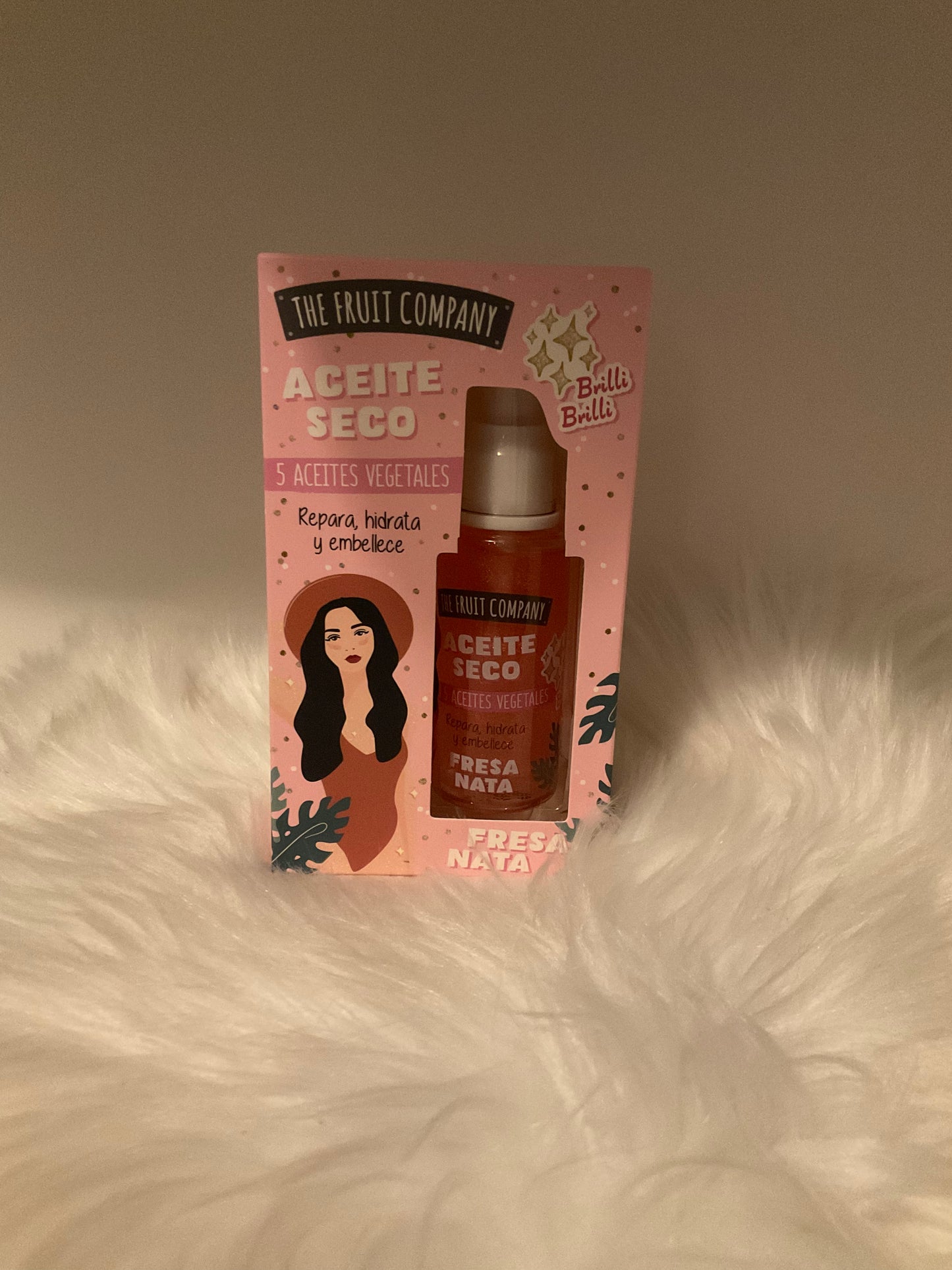 HUILE SÈCHE SCINTILLANTE FRAISE CHANTILLY THE FRUIT COMPANY