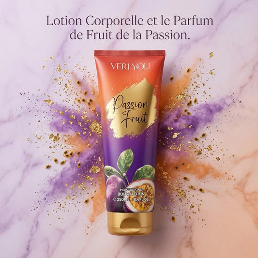 Lotion Corporelle Parfumée “Passion Fruit” – Douceur et Hydratation (250ml) – Veri You